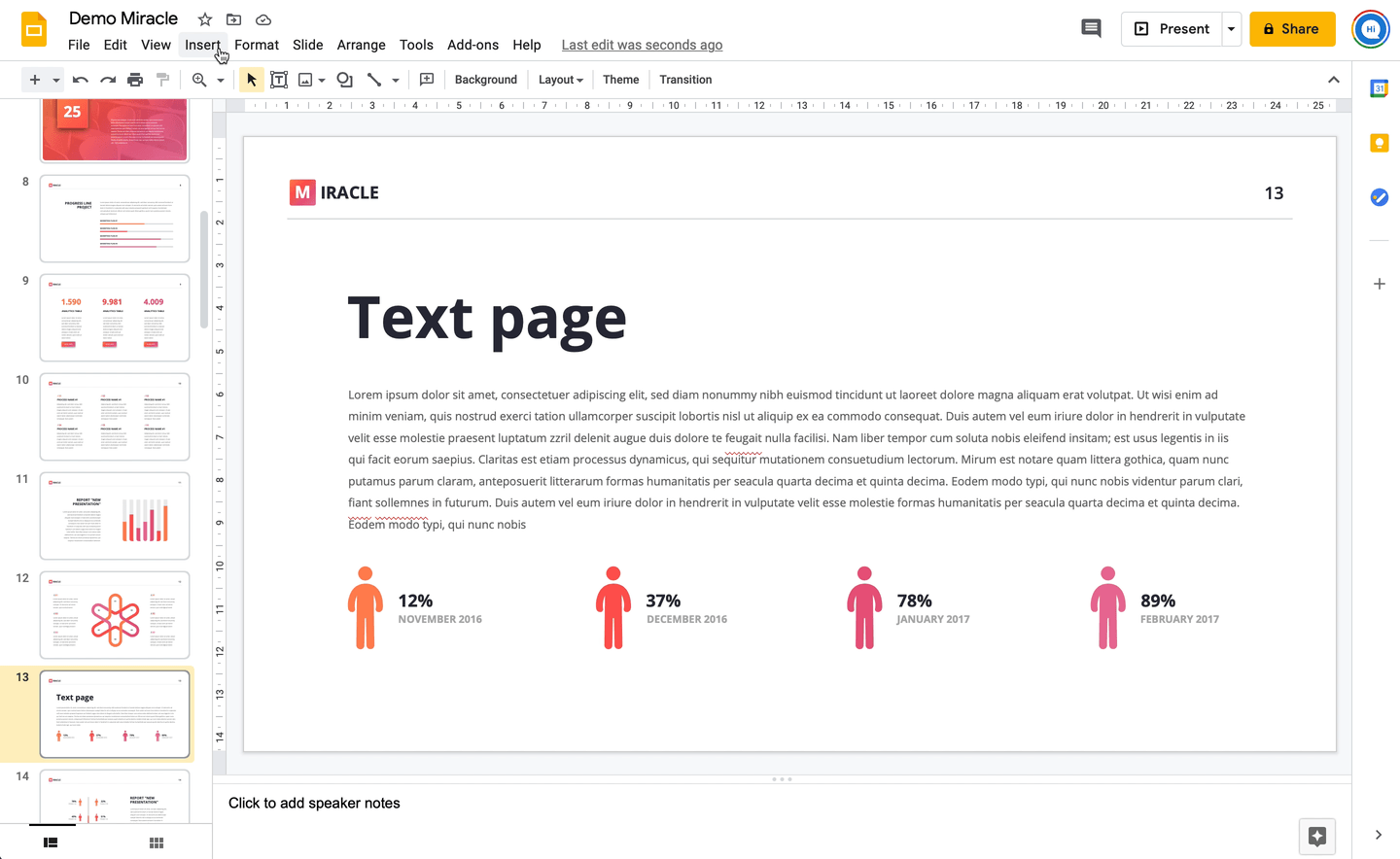 How to rotate text, objects, and images in Google Slides? 