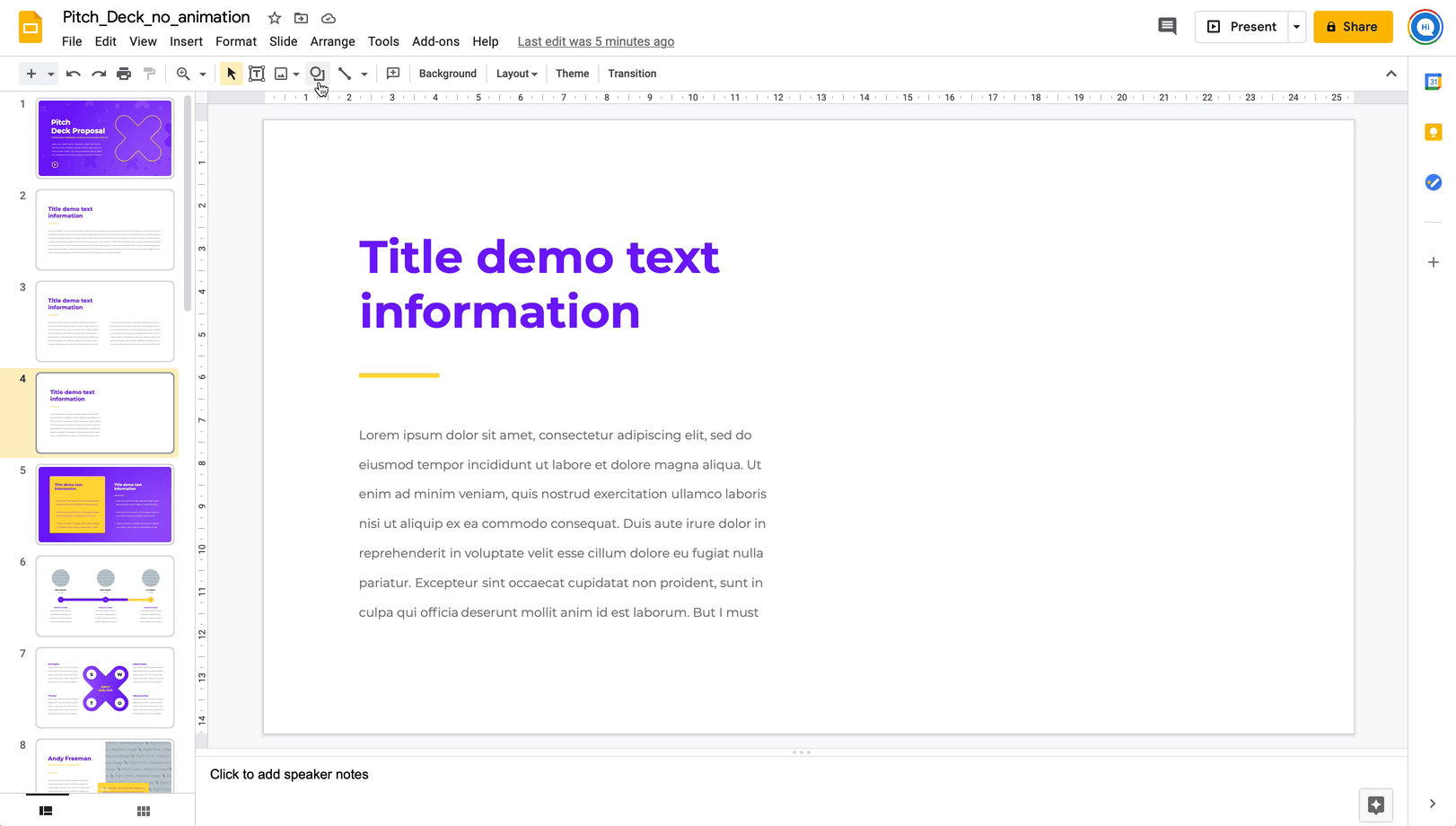 How to create a pie chart in Google Slides? HiSlide.io