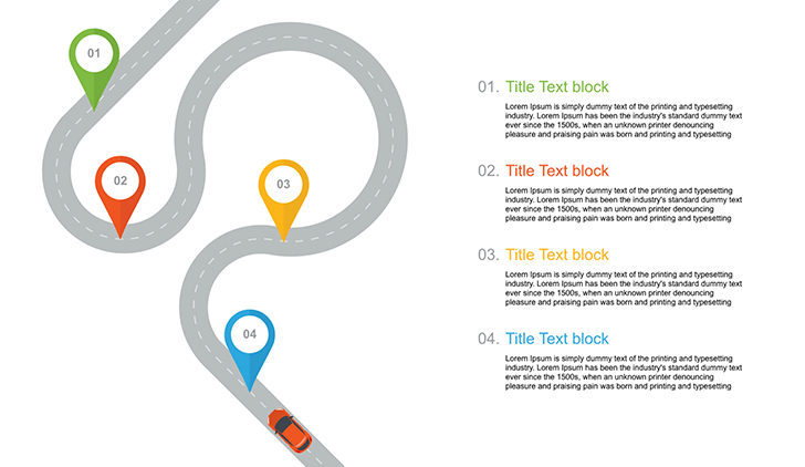 Roadmap PPT template free for PowerPoint, Google slides and Keynote