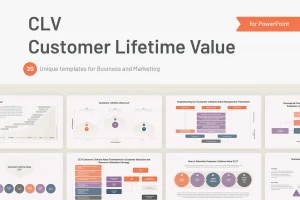 CLV Customer Lifetime Value for PowerPoint, Google Slides and Keynote