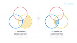 3 circle venn diagram for PowerPoint, Google Slides and Keynote