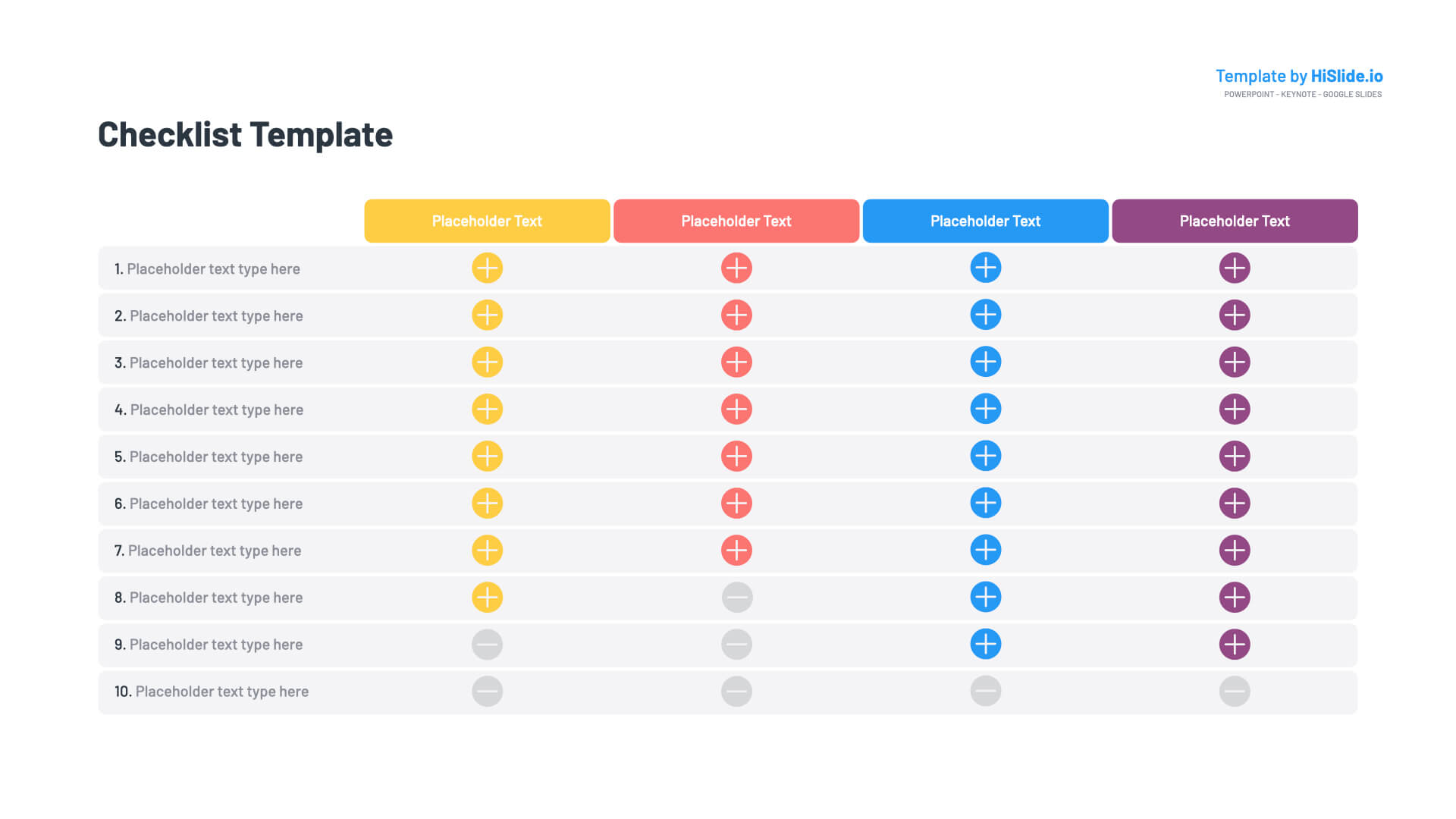 Check List PowerPoint PPT Slide Template - Free Download