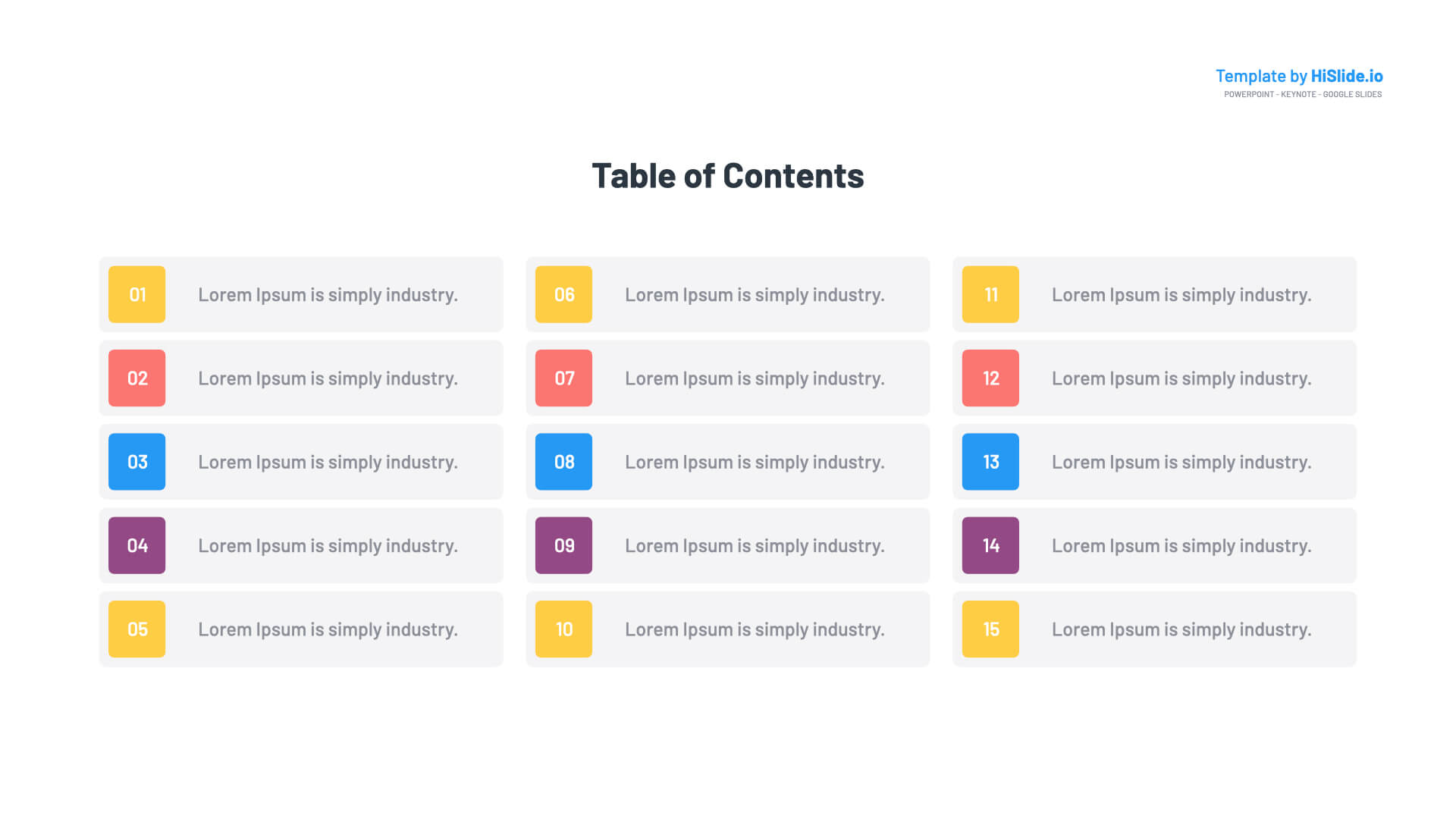 Powerpoint Table Templates