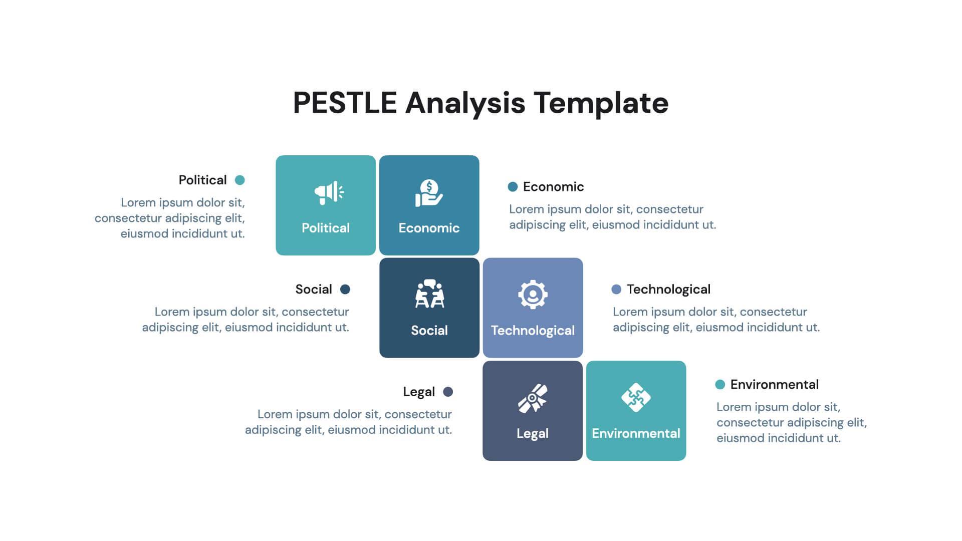 STEEPLE Analysis PowerPoint Template Designs - SlideGrand