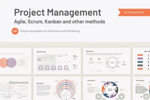 Project management Agile, Scrum for PowerPoint, Google Slides and Keynote