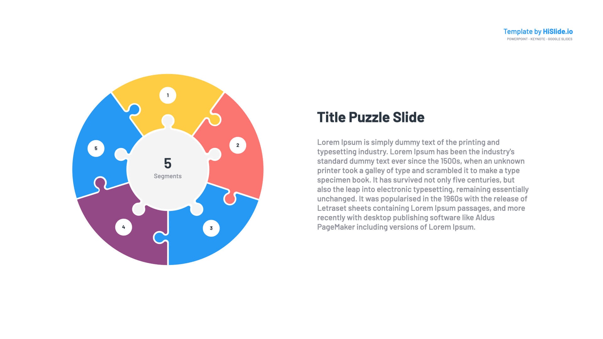 Puzzle Piece Powerpoint Template 6362