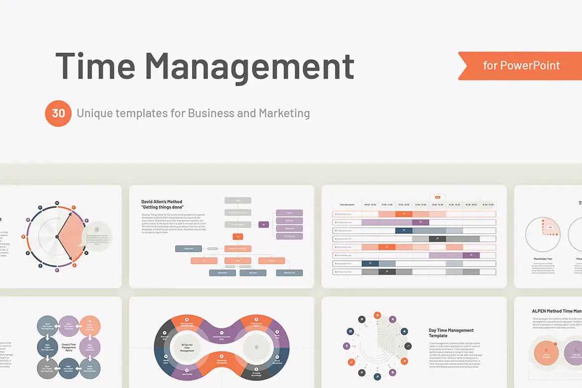 Time management PowerPoint template and Keynote Slide