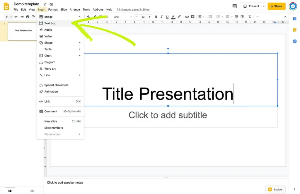 remove page numbers from slide presentation