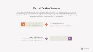 7 Stages Vertical Timeline Template for Presentation
