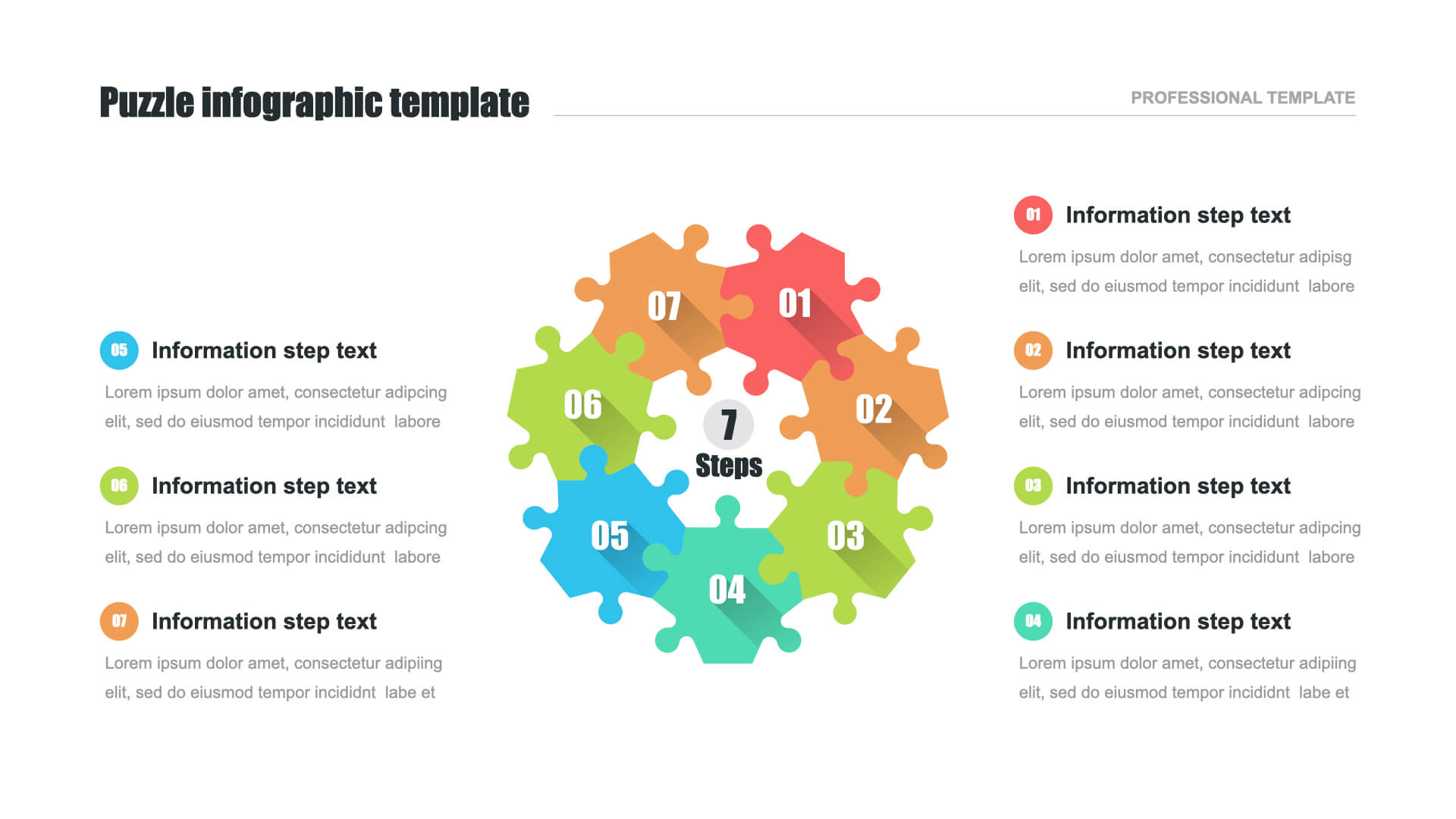 6 Puzzle Pieces For Project Planning, PowerPoint Templates Download, PPT  Background Template